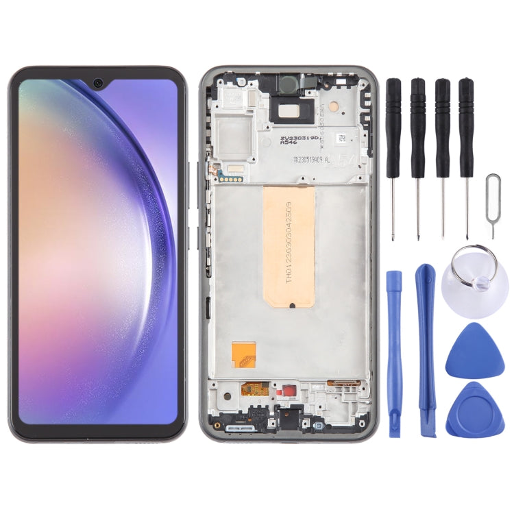 Incell LCD Screen Digitizer Full Assembly with Frame (Not Supporting Fingerprint Identification), For Samsung Galaxy A54 For Samsung Galaxy A54