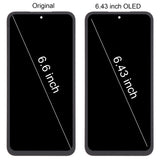 For Samsung Galaxy A55 SM-A556B 6.43 inch OLED LCD Screen Digitizer Full Assembly with Frame, For Samsung Galaxy A55 6.43 inch (OLED)
