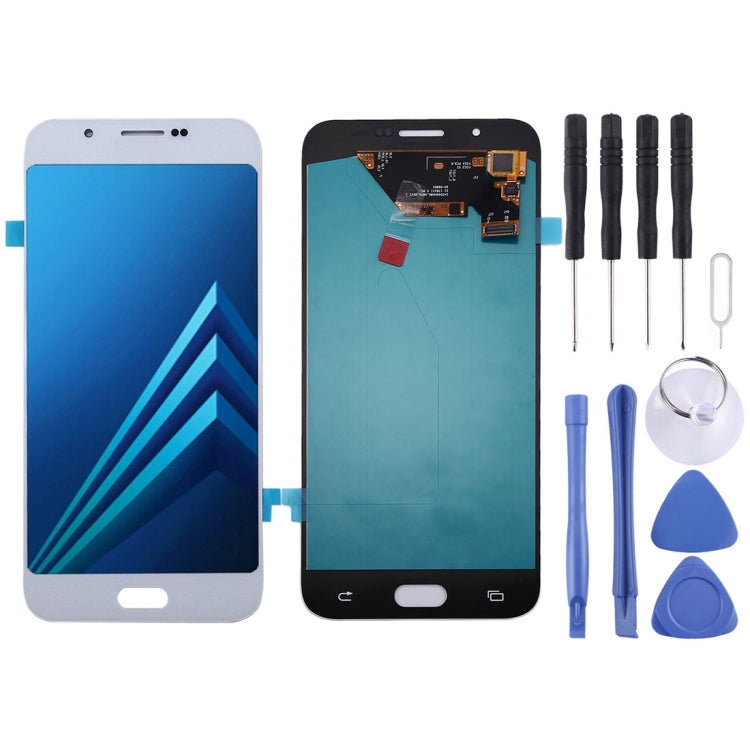 Oled Material LCD Screen and Digitizer Full Assembly for Galaxy A8, For Samsung Galaxy A8 (OLED), For Galaxy A8 (OLED) For Galaxy A8 (OLED) White