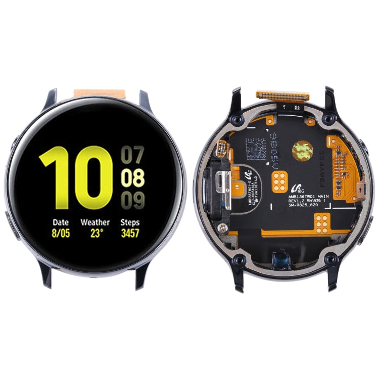 LCD Screen and Digitizer Full Assembly With Frame for Samsung Galaxy Active2 SM-R820, For Samsung Galaxy Active2 SM-R820/R825 For Samsung Galaxy Active2 SM-R820 R825 Black