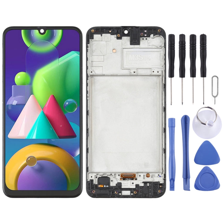 6.36 inch OLED Material LCD Screen and Digitizer Full Assembly with Frame for Samsung Galaxy M21 SM-M215, For Samsung Galaxy M21 (6.36 inch OLED) For Samsung Galaxy M21 (6.36 inch OLED)