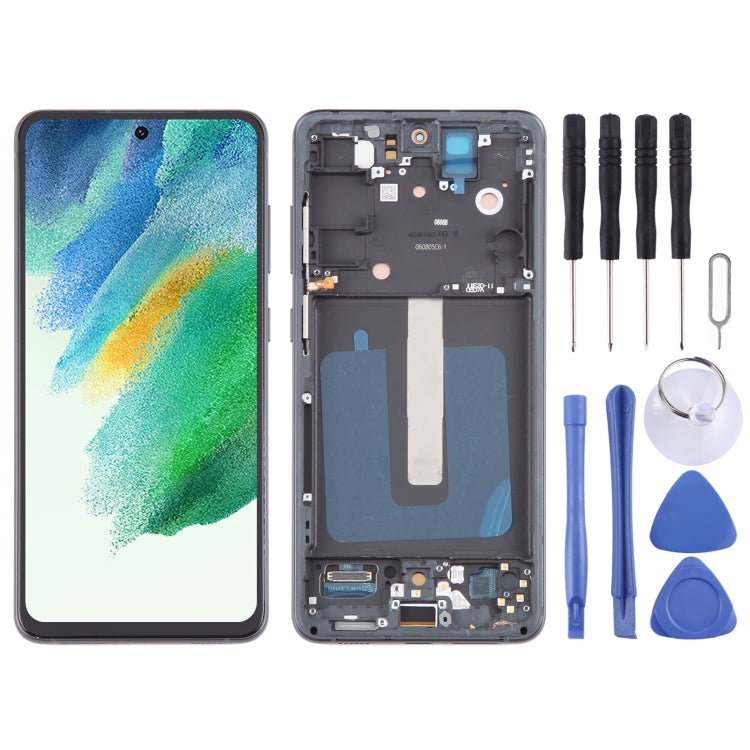 For Samsung Galaxy S21 FE 5G SM-G990B 6.43 inch OLED LCD Screen Digitizer Full Assembly with Frame, For Samsung Galaxy S21 FE 5G 6.43 inch (EU Version OLED) For Samsung Galaxy S21 FE 5G 6.43 inch (EU Version OLED)