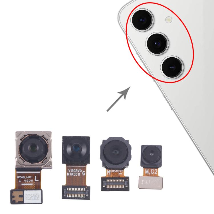 For Samsung Galaxy S24 FE SM-S721B Original Camera Set (Telephoto + Wide + Back Main Camera + Front Camera), For Samsung Galaxy S24 FE(Original)