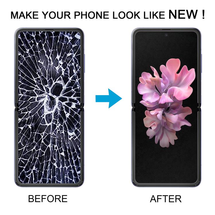 For Samsung Galaxy Z Flip SM-F700 LCD Screen Digitizer Full Assembly with Frame, For Samsung Galaxy Z Flip