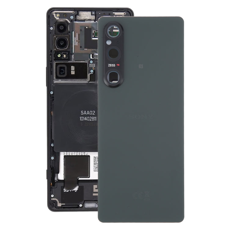 For Sony Xperia 1 V Original Battery Back Cover with Camera Lens Cover, For Sony Xperia 1 V(with Camera Lens) For Sony Xperia 1 V(with Camera Lens) Green