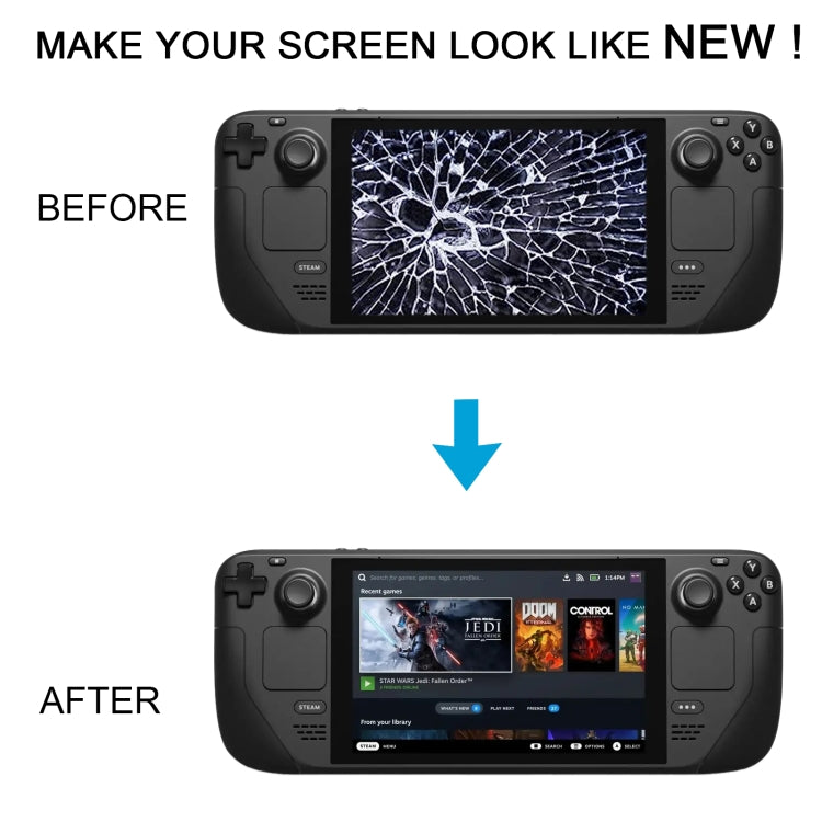 For Steam Deck 2 Original Matte Version LCD Screen with Digitizer Full Assembly, For Steam Deck OLED (Matte Version)