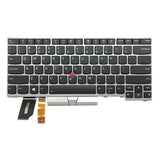 US Backlight keyboard for Lenovo ThinkPad E480 L480 L380 Yoga T480s, For ThinkPad E480 Silver(US)