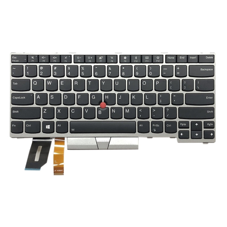 US Backlight keyboard for Lenovo ThinkPad E480 L480 L380 Yoga T480s, For ThinkPad E480 Silver(US)