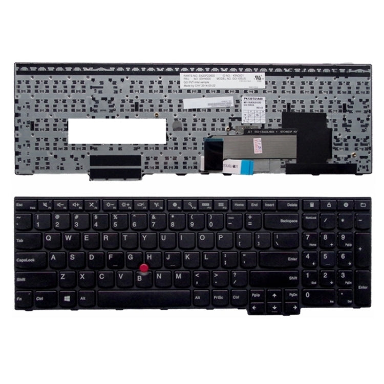 US Version English Laptop Keyboard with Pointing Sticks for Lenovo IBM Thinkpad E550 / E555 / E550C, For Thinkpad E550 (US) For Thinkpad E550 (US)