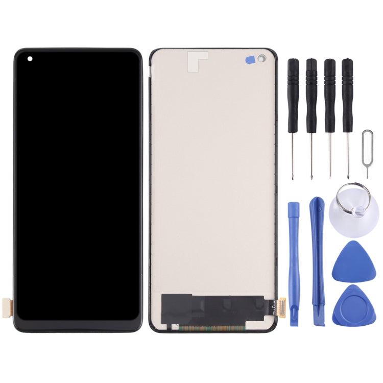 TFT Material LCD Screen and Digitizer Full Assembly (Not Supporting Fingerprint Identification) for vivo X50 Pro V2005A, For vivo X50 Pro (TFT)