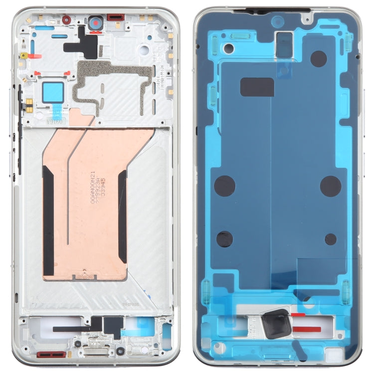 For Xiaomi 14 Original Front Housing LCD Frame Bezel Plate, For Xiaomi 14 For Xiaomi 14 Silver