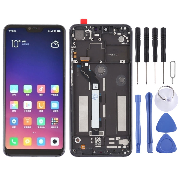 LCD Screen and Digitizer Full Assembly with Frame for Xiaomi Mi 8 Lite, For Xiaomi Mi 8 Lite, For Mi 8 Lite For Xiaomi Mi 8 Lite Black