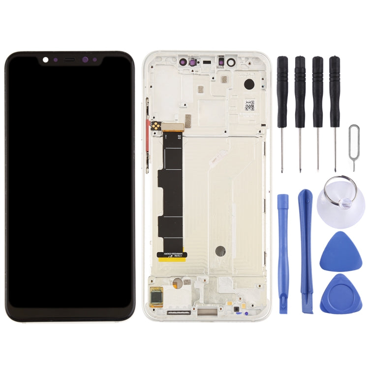 LCD Screen and Digitizer Full Assembly with Frame & Side Keys for Xiaomi Mi 8, For Xiaomi Mi 8, For Mi 8 (Rose Gold)
