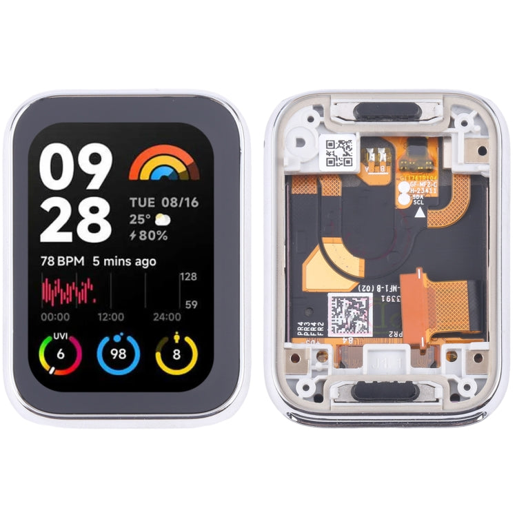 For Xiaomi Mi Band 8 Pro Original LCD Screen Digitizer Full Assembly with Frame, For Xiaomi Mi Band 8 Pro(Original) For Xiaomi Mi Band 8 Pro(Original) Silver