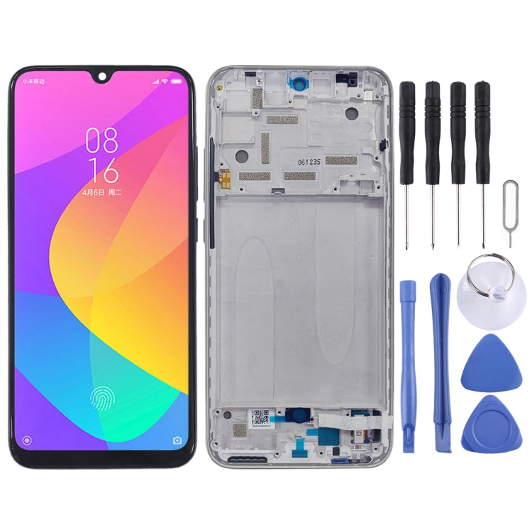 Original LCD Screen and Digitizer Full Assembly with Frame for Xiaomi Mi CC9e / Mi A3, For Xiaomi Mi CC9e / Mi A3, For Xiaomi Mi CC9e For Xiaomi Mi CC9e Mi A3 Silver