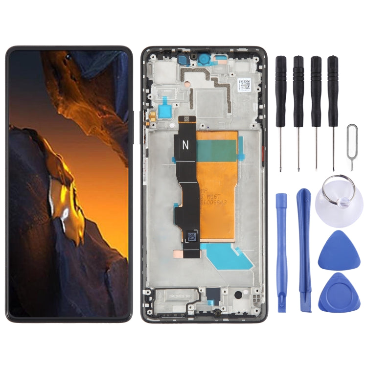 For Xiaomi Poco F5 Original AMOLED Material LCD Screen Digitizer Full Assembly with Frame, For Xiaomi Poco F5 (Original) For Xiaomi Poco F5 (Original) Black