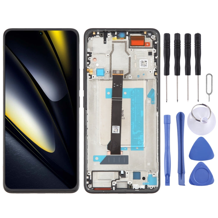 For Xiaomi Poco F6 Original LCD Screen Digitizer Full Assembly with Frame, For Xiaomi Poco F6(Original) For Xiaomi Poco F6(Original) Black