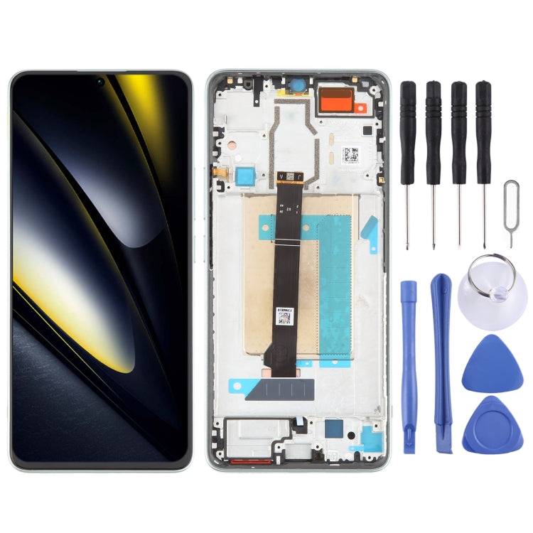 For Xiaomi Poco F6 Original LCD Screen Digitizer Full Assembly with Frame, For Xiaomi Poco F6(Original) For Xiaomi Poco F6(Original) Green