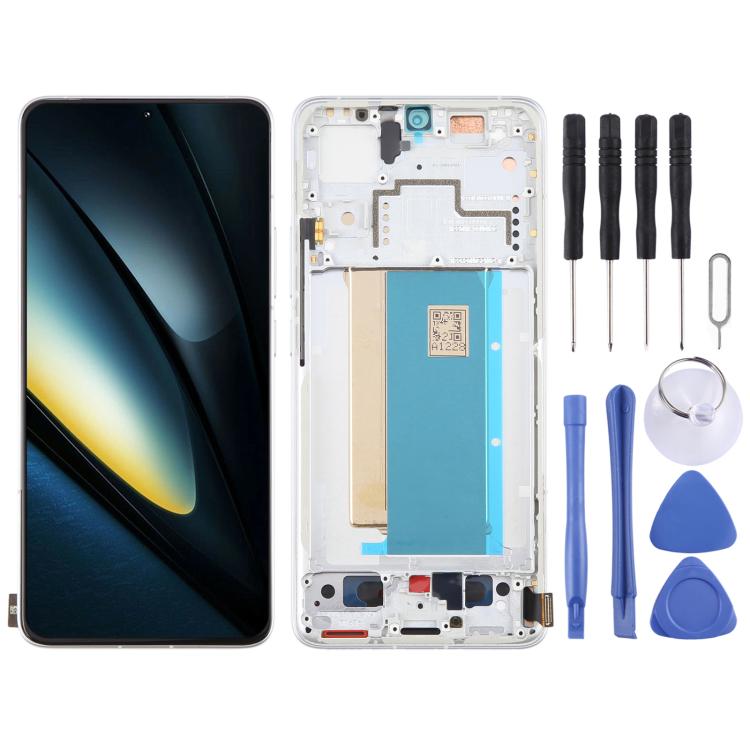 For Xiaomi Poco F6 Pro AMOLED Original LCD Screen Digitizer Full Assembly with Frame, For Xiaomi Poco F6 Pro(Original) For Xiaomi Poco F6 Pro(Original) White