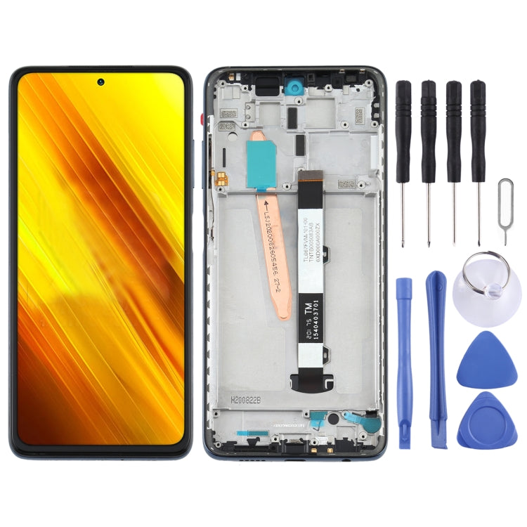 Original LCD Screen and Digitizer Full Assembly With Frame for Xiaomi Poco X3 NFC / Poco X3, For Xiaomi Poco X3 NFC / Poco X3(Original) For Xiaomi Poco X3 NFC Poco X3(Original) Black