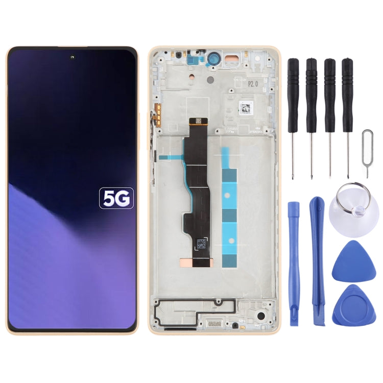 For Xiaomi Poco X6 Neo Original LCD Screen Digitizer Full Assembly with Frame, For Xiaomi Poco X6 Neo(Original) For Xiaomi Poco X6 Neo(Original) Orange