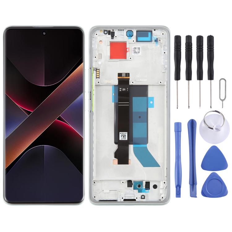 For Xiaomi Poco X7 5G AMOLED Original LCD Screen Digitizer Full Assembly with Frame, For Xiaomi Poco X7 5G(Original) For Xiaomi Poco X7 5G(Original) Green