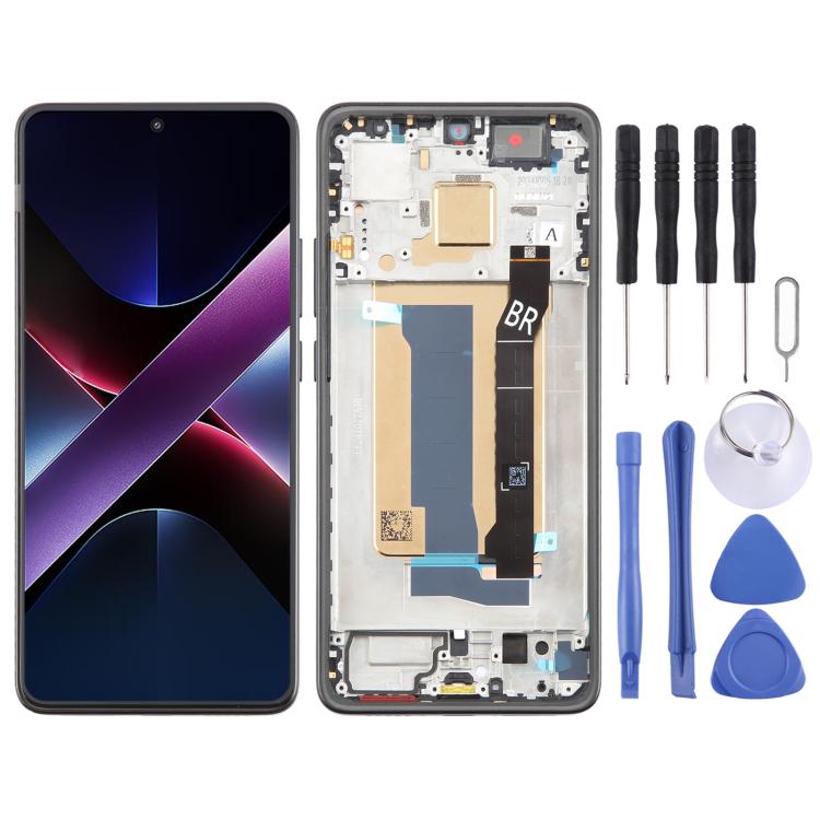 For Xiaomi Poco X7 Pro AMOLED Original LCD Screen Digitizer Full Assembly with Frame, For Xiaomi Poco X7 Pro(Original) For Xiaomi Poco X7 Pro(Original) Black