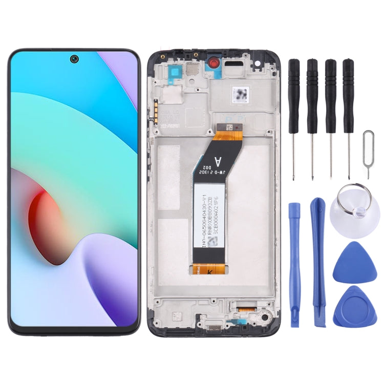 Original LCD Screen and Digitizer Full Assembly With Frame for Xiaomi Redmi 10 21061119AG, For Xiaomi Redmi 10 For Xiaomi Redmi 10