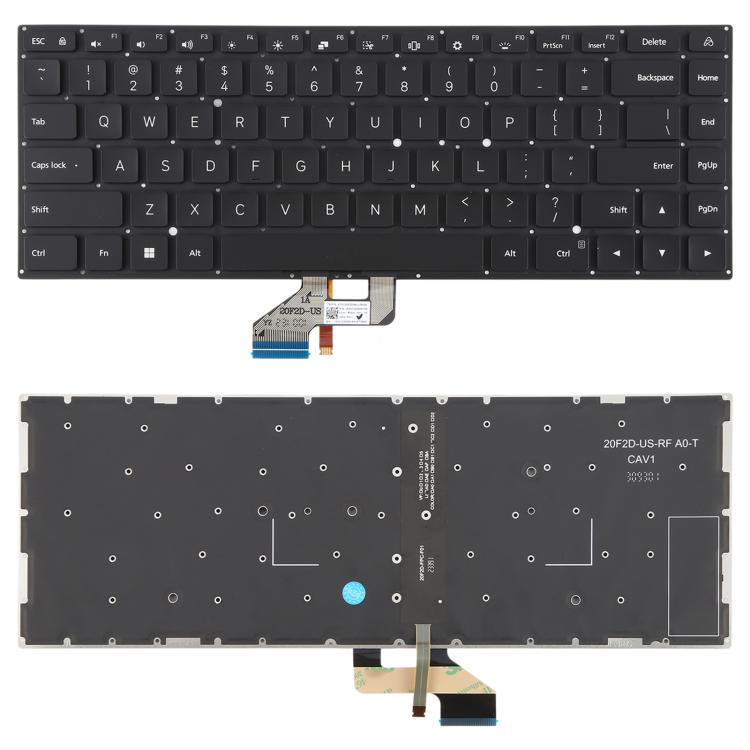 US Version Backlit Laptop Keyboard for Xiaomi Redmi Book 16 2024 2025 Z3725, For Xiaomi Redmi Book 16 2024 2025 For Xiaomi Redmi Book 16 2024 2025