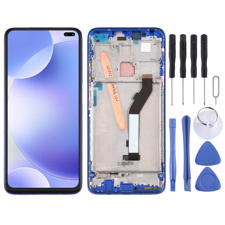LCD Screen and Digitizer Full Assembly with Frame for Xiaomi Redmi K30 5G, For Xiaomi Redmi K30 5G, For Redmi K30 5G For Xiaomi Redmi K30 5G Blue