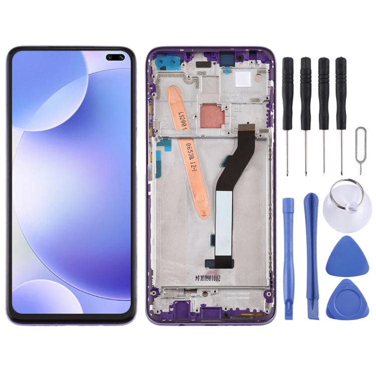 LCD Screen and Digitizer Full Assembly with Frame for Xiaomi Redmi K30 5G, For Xiaomi Redmi K30 5G, For Redmi K30 5G For Redmi K30 5G Purple