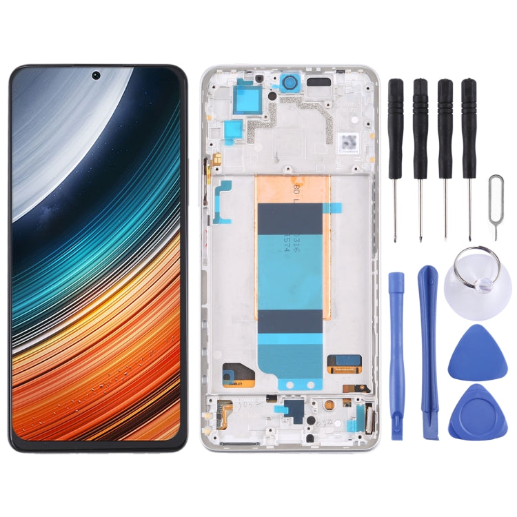 Original LCD Screen and Digitizer Full Assembly with Frame for Xiaomi Redmi K40S, For Xiaomi Redmi K40S (Original) For Xiaomi Redmi K40S (Original) Silver