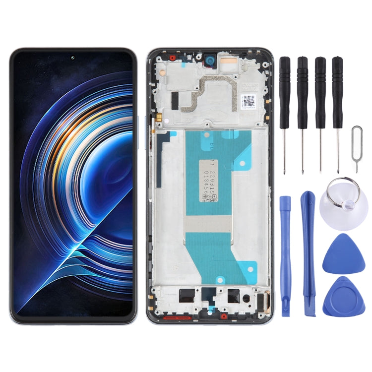 AMOLED Original LCD Screen For Xiaomi Redmi K50 / K50 Pro Digitizer Full Assembly with Frame, For Xiaomi Redmi K50 / K50 Pro(Original) For Xiaomi Redmi K50 K50 Pro(Original) Blue