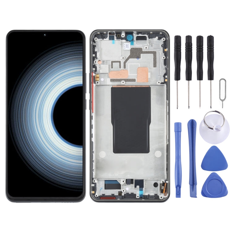 Original AMOLED LCD Screen For Xiaomi Redmi K50 Ultra / 12T / 12T Pro Digitizer Full Assembly with Frame, For Xiaomi Redmi K50 Ultra / 12T / 12T Pro (Original) For Xiaomi Redmi K50 Ultra 12T 12T Pro (Original) Black