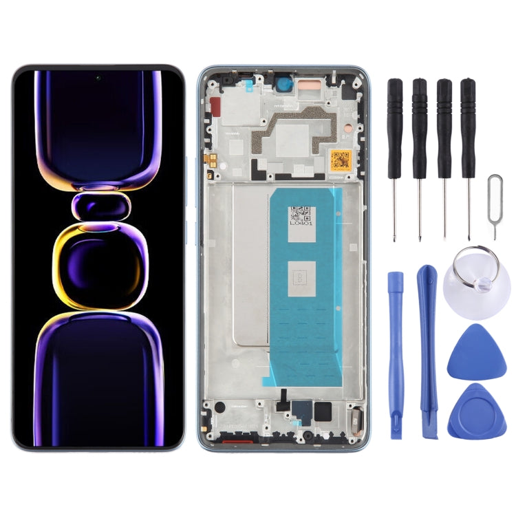For Xiaomi Redmi K60 Original OLED Material LCD Screen Digitizer Full Assembly with Frame, For Xiaomi Redmi K60 (Original) For Xiaomi Redmi K60 (Original) Blue