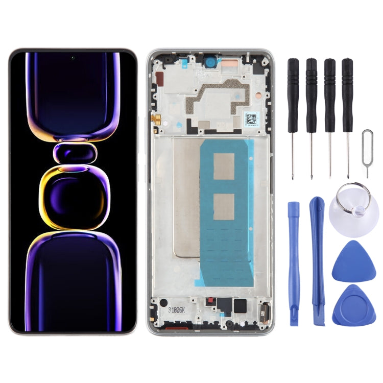 For Xiaomi Redmi K60 Pro Original OLED Material LCD Screen Digitizer Full Assembly with Frame, For Xiaomi Redmi K60 Pro (Original) For Xiaomi Redmi K60 Pro (Original) Silver