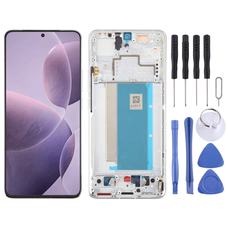 For Xiaomi Redmi K70 Pro Original AMOLED Material LCD Screen Digitizer Full Assembly with Frame, For Xiaomi Redmi K70 Pro (Original) For Xiaomi Redmi K70 Pro (Original) Silver