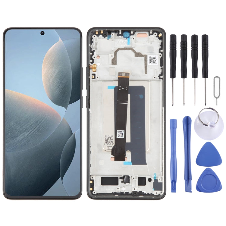 For Xiaomi Redmi K70E Original LCD Screen Digitizer Full Assembly with Frame, For Xiaomi Redmi K70E(Original) For Xiaomi Redmi K70E(Original) Black
