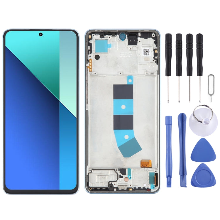 For Xiaomi Redmi Note 13 4G Original AMOLED Material LCD Screen Digitizer Full Assembly with Frame, For Xiaomi Redmi Note 13 4G(Original) For Xiaomi Redmi Note 13 4G(Original) Blue