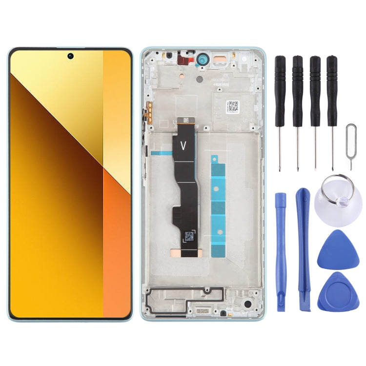 For Xiaomi Redmi Note 13 5G Original AMOLED Material LCD Screen Digitizer Full Assembly with Frame, For Xiaomi Redmi Note 13 5G(Original) For Xiaomi Redmi Note 13 5G(Original) Blue