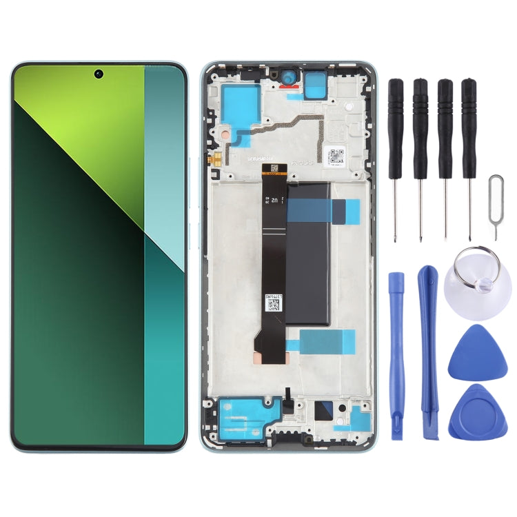 For Xiaomi Redmi Note 13 Pro 5G Original AMOLED Material LCD Screen Digitizer Full Assembly with Frame, For Xiaomi Redmi Note 13 Pro 5G(Original) For Xiaomi Redmi Note 13 Pro 5G(Original) Blue