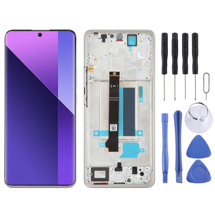 For Xiaomi Redmi Note 13 Pro+ Original AMOLED Material LCD Screen Digitizer Full Assembly with Frame, For Xiaomi Redmi Note 13 Pro+(Original) For Xiaomi Redmi Note 13 Pro+(Original) Silver
