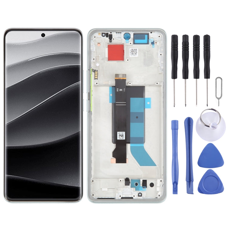 For Xiaomi Redmi Note 14 Pro+ 5G Original LCD Screen Digitizer Full Assembly with Frame, For Xiaomi Redmi Note 14 Pro+ 5G For Xiaomi Redmi Note 14 Pro+ 5G Green
