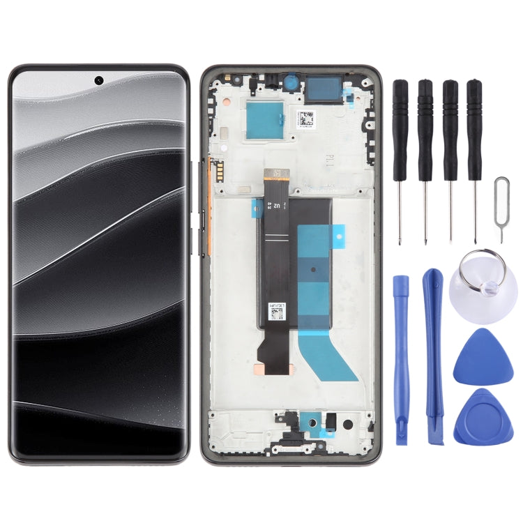 For Xiaomi Redmi Note 14 Pro Original LCD Screen Digitizer Full Assembly with Frame, For Xiaomi Redmi Note 14 Pro 5G For Xiaomi Redmi Note 14 Pro 5G Black