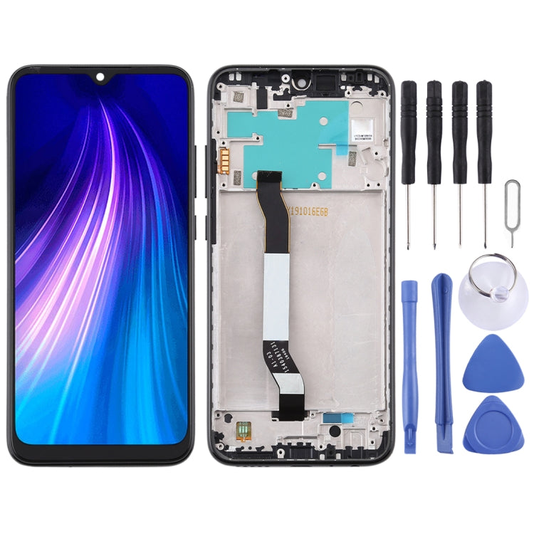 LCD Screen and Digitizer Full Assembly with Frame for Xiaomi Redmi Note 8, For Xiaomi Redmi Note 8 For Xiaomi Redmi Note 8 Black