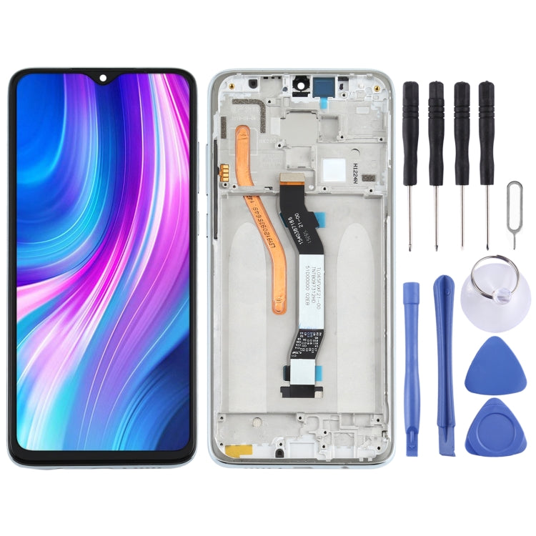LCD Screen and Digitizer Full Assembly with Frame for Xiaomi Redmi Note 8 Pro(Single SIM Card), For Xiaomi Redmi Note 8 Pro (Sing card), For Xiaomi Redmi Note 8 Pro For Xiaomi Redmi Note 8 Pro Silver