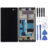 LCD Display + Touch Panel with Frame for Sony Xperia C3 / D2533, For Xperia C3 / D2533 For Xperia C3 D2533 Black
