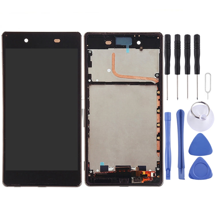 LCD Screen and Digitizer Full Assembly with Frame for Sony Xperia Z4, For Xperia Z4, For Xperia Z4 OEM For Xperia Z4 OEM Black