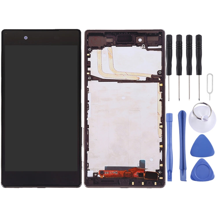 LCD Screen and Digitizer Full Assembly with Frame for Sony Xperia Z5, For Xperia Z5 OEM For Xperia Z5 OEM Black