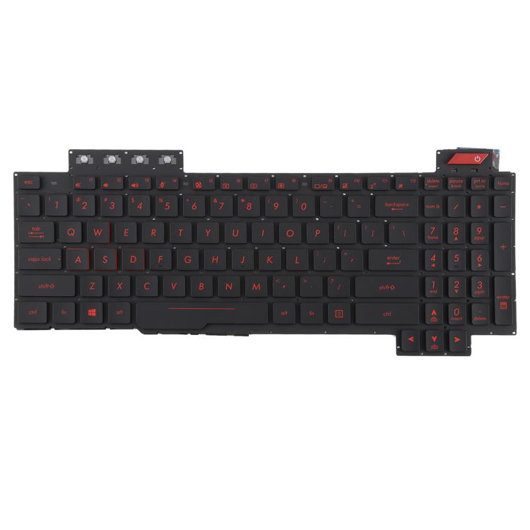 US Version Backlit Laptop Keyboard for Asus FX63 FX63V FX503VM FX503VD ZX63VE FZ63V GL503VS, FX63 (Red), FX63 (White)